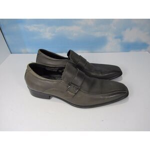 Kenneth Cole New York Check N Balance Green Grey Leather Dress Shoe Men 7.5‎